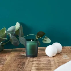 Fabrique de Styles Bougies Parfumées>Coffret bougie parfumée et 2 bombes de bain senteur amande Vert