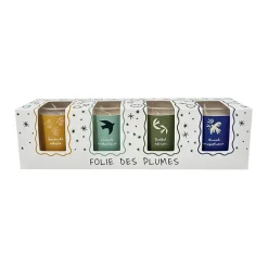 Fabrique de Styles Bougies Parfumées>Coffret de 4 bougies Folie des Plumes