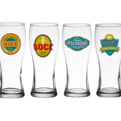Fabrique de Styles Verres À Alcool>Coffret de 4 chopes de biere 50cl en verre Transparent