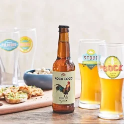 Fabrique de Styles Verres À Alcool>Coffret de 4 chopes de biere 50cl en verre Transparent