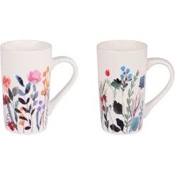 Fabrique de Styles Tasses Et Mugs>Coffret de 2 mugs en porcelaine 50cl - Flor Multicolore