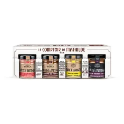 Fabrique de Styles Chocolats Et Confiseries>Coffret de 4 pates à tartiner les mathildettes Marron