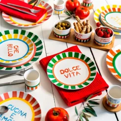 Fabrique de Styles Tasses Et Mugs>Coffret de 4 tasses à café en porcelaine 15cl - Dolce Vita Multicolore