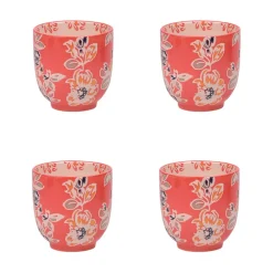 Fabrique de Styles Tasses Et Mugs>Coffret de 4 tasses en grès rouge 15cl - Ava