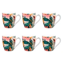 Fabrique de Styles Tasses Et Mugs>Coffret de 6 tasses en porcelaine 23cl - Taiana