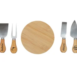 Fabrique de Styles Accessoires De Table>Coffret fromage couteau et planche Naturel