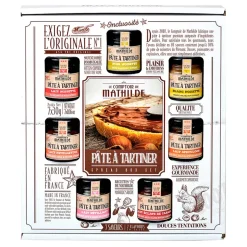 Fabrique de Styles Chocolats Et Confiseries>Coffret semainier pate a tartiner 7x30g Marron