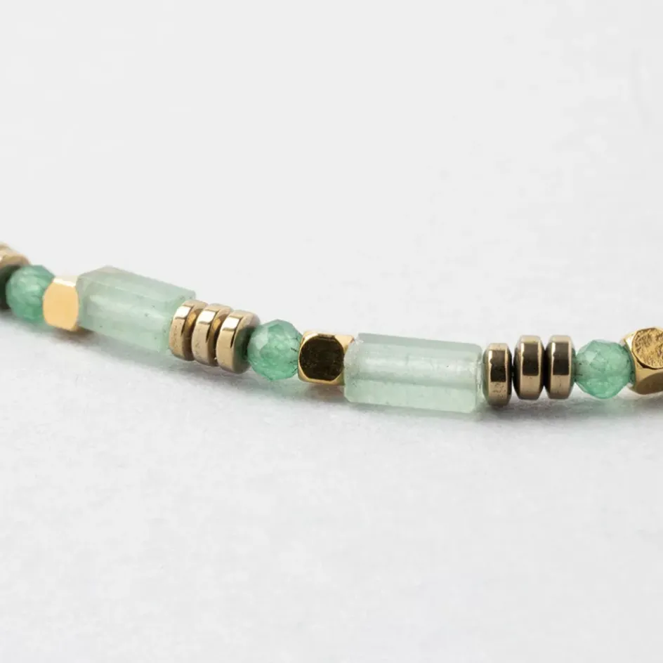 Fabrique de Styles Bijoux Fantaisie>Collier en acier inoxydable l39cm Vert d'eau