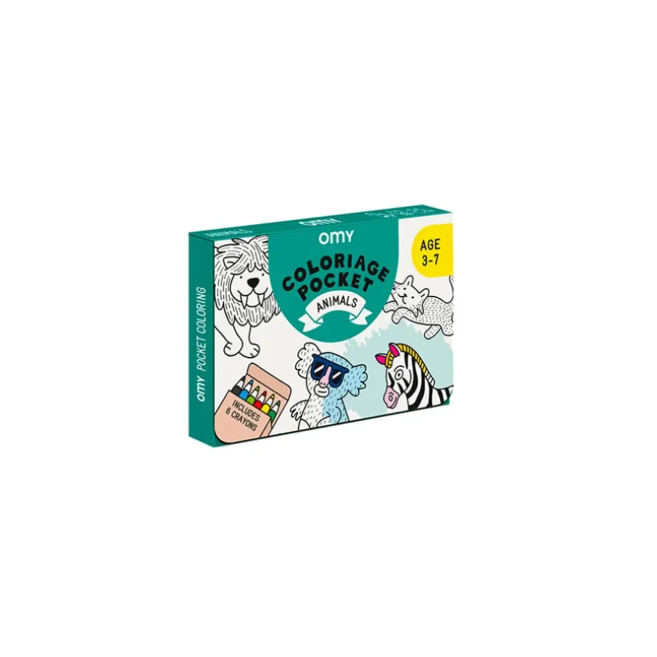 Fabrique de Styles Jouets>Coloriage pocket 52x58cm - animals Noir