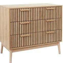 Fabrique de Styles Commodes>Commode 3 tiroirs en pin naturel - Kara Marron