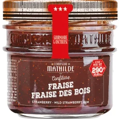 Fabrique de Styles Chocolats Et Confiseries>Confiture fraise-fraise bois 290g Marron