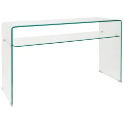 Fabrique de Styles Consoles>Console 1 étagère en verre trempé - Adela Transparent