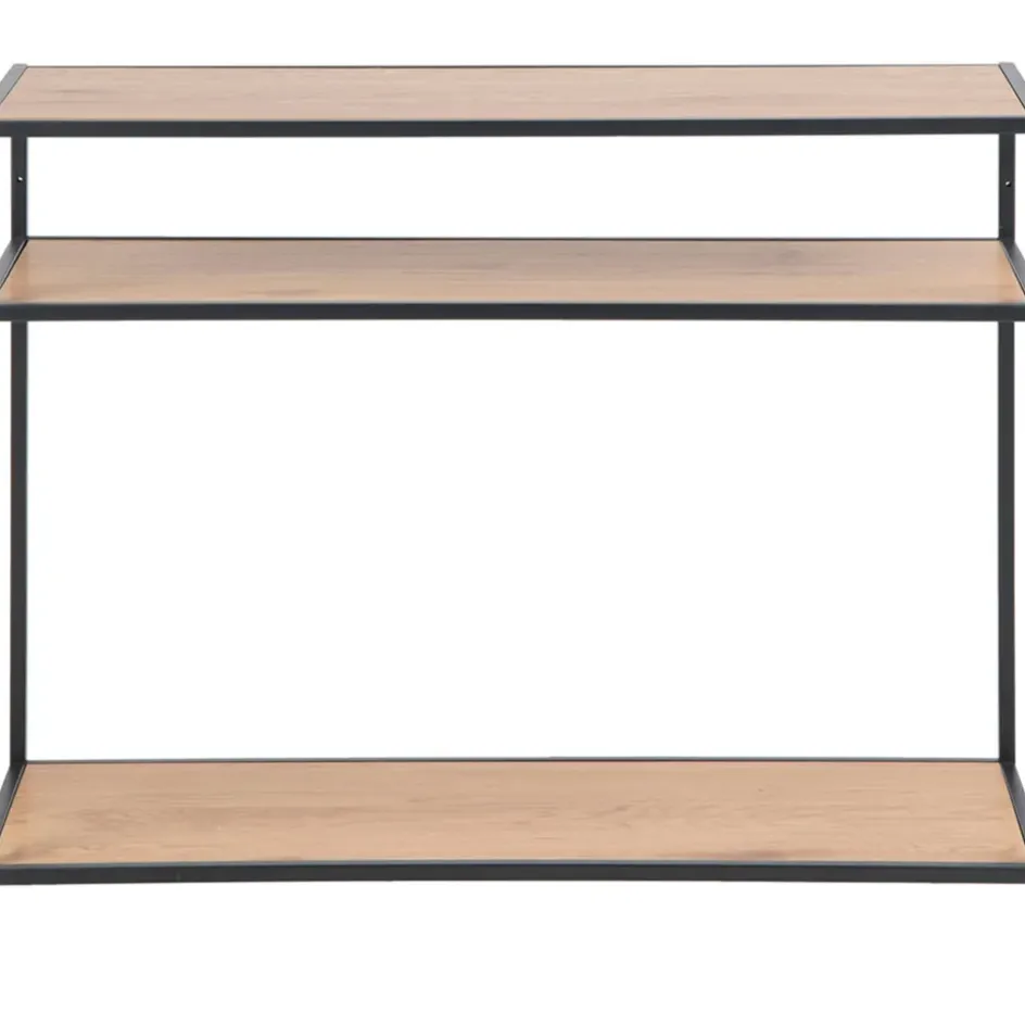 Fabrique de Styles Consoles>Console 3 étagères en chêne et métal - Senzo Naturel
