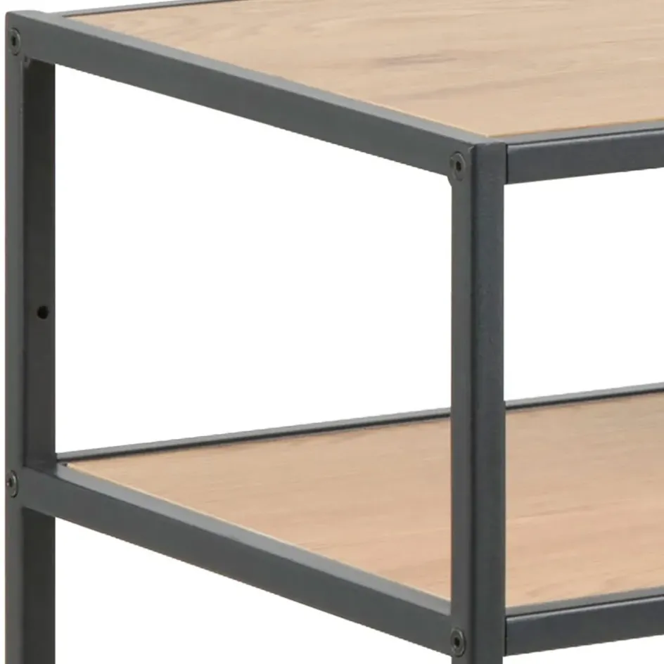 Fabrique de Styles Consoles>Console 3 étagères en chêne et métal - Senzo Naturel