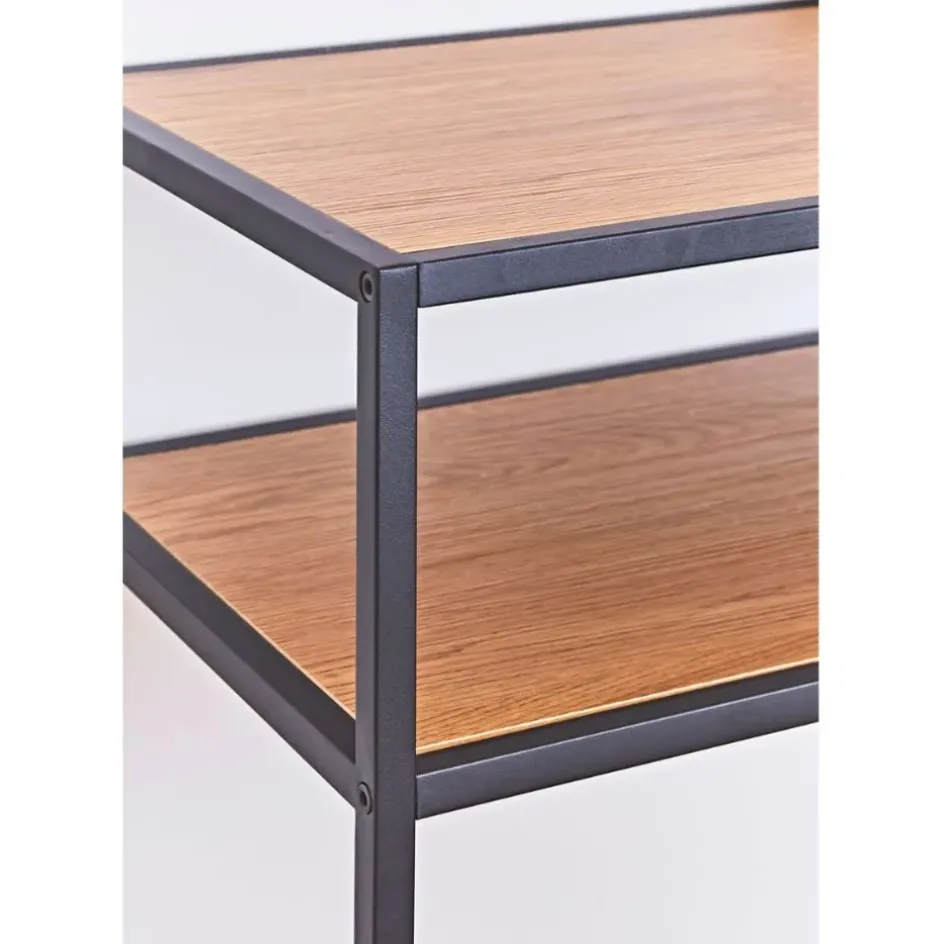 Fabrique de Styles Consoles>Console 3 étagères en chêne et métal - Senzo Naturel