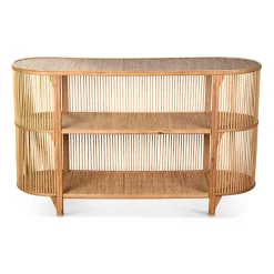 Fabrique de Styles Consoles>Console 2 étagères en rotin - Romeo Naturel