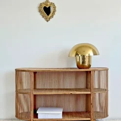 Fabrique de Styles Consoles>Console 2 étagères en rotin - Romeo Naturel