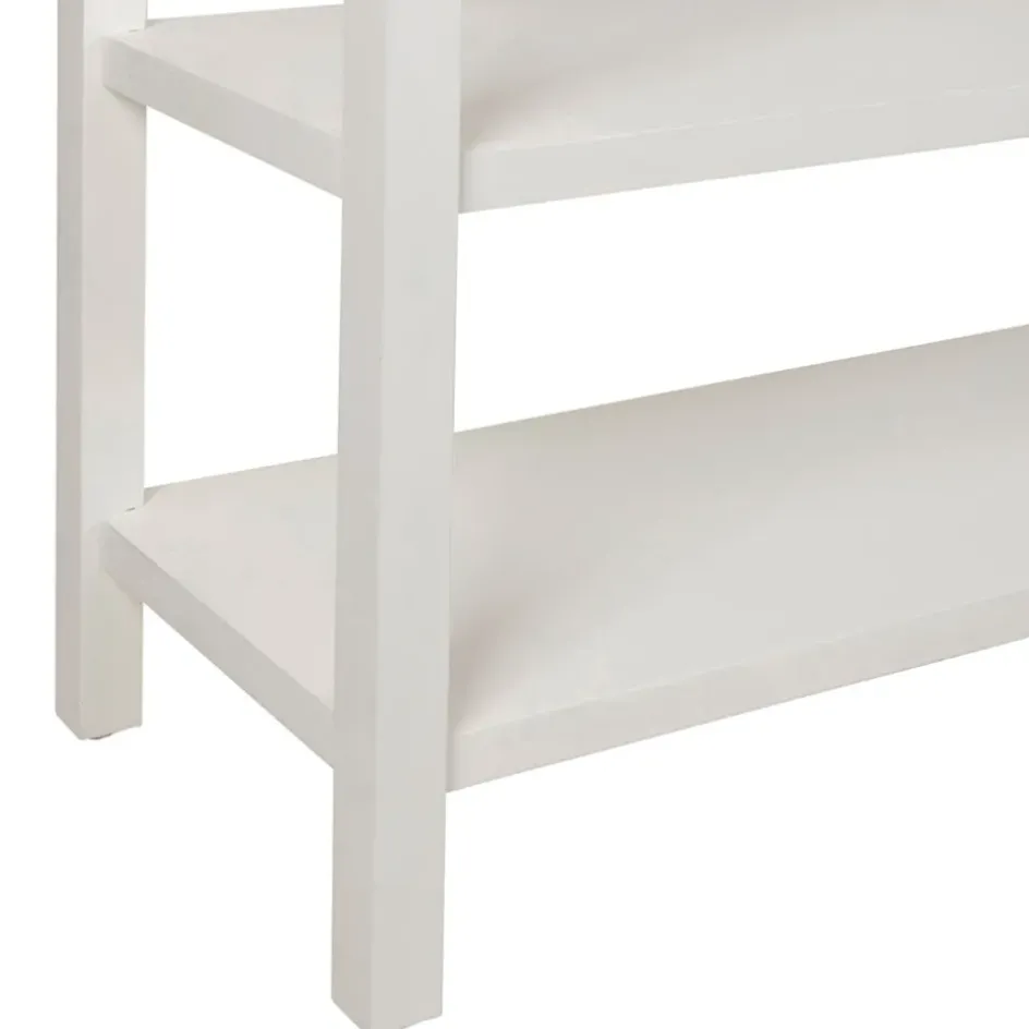 Fabrique de Styles Consoles>Console 2 étagères en sapin - Adela Blanc