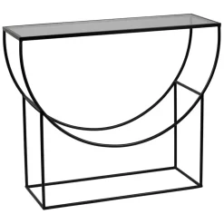 Fabrique de Styles Consoles>Console en verre et fer - Lernet Noir