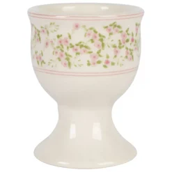Fabrique de Styles Accessoires De Table>Coquetier en faïence rose et vert d5 - Rose Rose, Vert