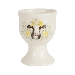 Fabrique de Styles Accessoires De Table>Coquetier en faïence vache - Collection Multicolore