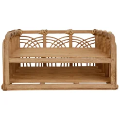 Fabrique de Styles Paniers Et Corbeilles>Corbeille a papier 2 niveaux essencia bambou et rotin Naturel