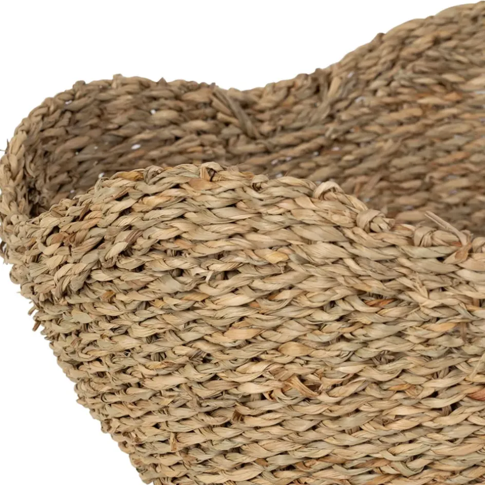 Fabrique de Styles Paniers Et Corbeilles>Corbeille (x3) en jonc de mer - Recif Naturel