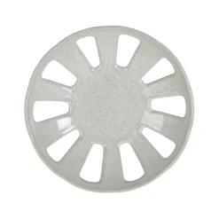 Fabrique de Styles Plats Et Saladiers>Coupe en grès moucheté d23cm - Organic Blanc