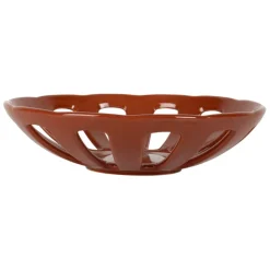 Fabrique de Styles Plats Et Saladiers>Coupe en grès moucheté d28cm - Organic Terracotta