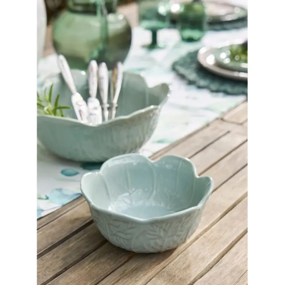 Fabrique de Styles Bols Et Coupelles>Coupelle chou en grès d15cm Vert d'eau