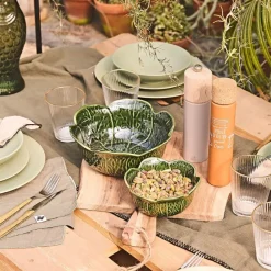 Fabrique de Styles Bols Et Coupelles>Coupelle chou d15xh6.5cm gres Vert