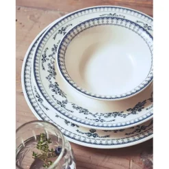 Fabrique de Styles Bols Et Coupelles>Coupelle en faïence ancien d15.5cm - faustine Bleu