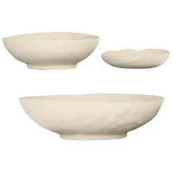 Fabrique de Styles Petits Objets Déco>Coupes irrégulières x3 écru en aluminium - blue sand Ecru