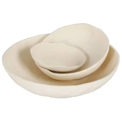 Fabrique de Styles Petits Objets Déco>Coupes irrégulières x3 écru en aluminium - blue sand Ecru