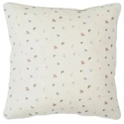 Fabrique de Styles Coussins Et Housses>Coussin carré p'tite fleur 40x40cm en coton Naturel