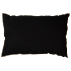 Fabrique de Styles Coussins Et Housses>Coussin chennai 40x60cm en lin lave Noir