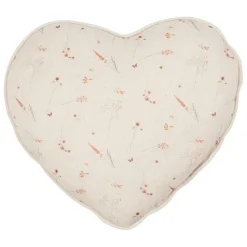 Fabrique de Styles Coussins Et Housses>Coussin cœur en coton 40x35cm - Lucile Beige