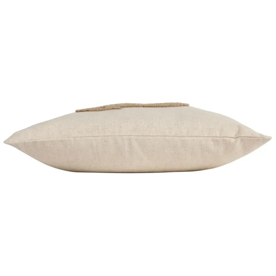 Fabrique de Styles Coussins Et Housses>Coussin en coton naturel et brun 45x45cm - A la ferme Naturel, Brun