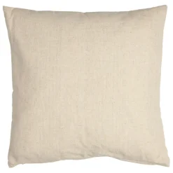 Fabrique de Styles Coussins Et Housses>Coussin en coton naturel et brun 45x45cm - A la ferme Naturel, Blanc