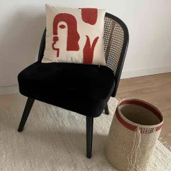 Fabrique de Styles Coussins Et Housses>Coussin en coton naturel et 40x40cm Terracotta