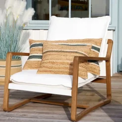 Fabrique de Styles Coussins Et Housses>Coussin en jute 80x38cm - Sumatra Sauge