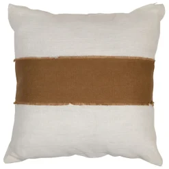 Fabrique de Styles Coussins Et Housses>Coussin en lin 45x45cm - Goa Tabac