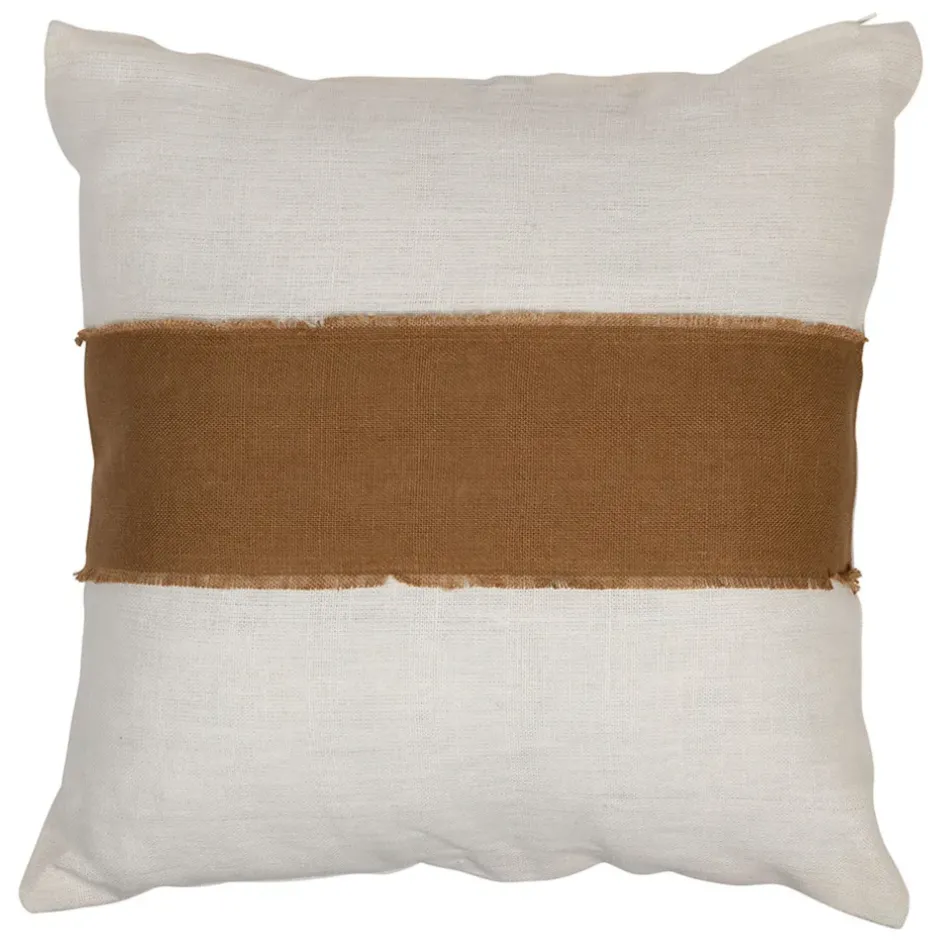 Fabrique de Styles Coussins Et Housses>Coussin en lin 45x45cm - Goa Tabac