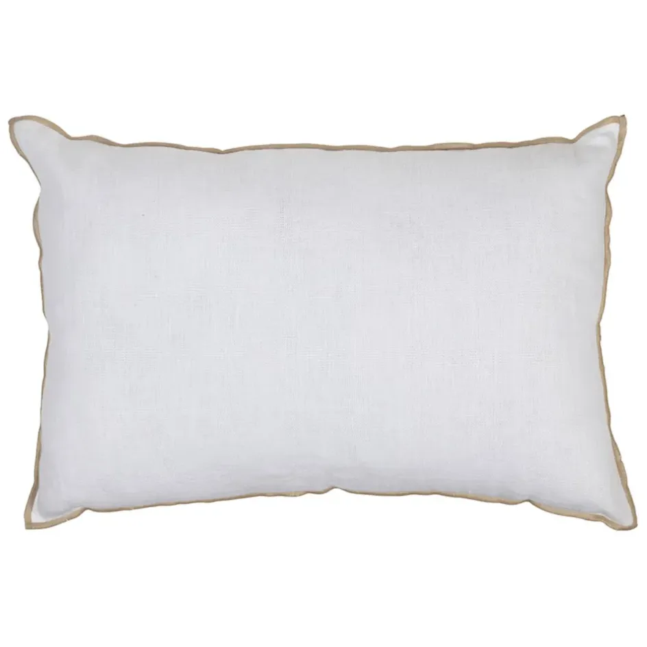 Fabrique de Styles Coussins Et Housses>Coussin en lin 40x60cm - Calvi Blanc