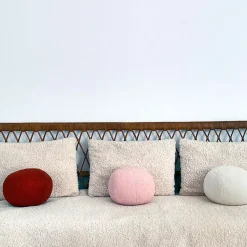 Fabrique de Styles Coussins Et Housses>Coussin en tissu blanc d30cm - Teddy Naturel