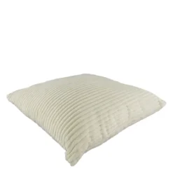 Fabrique de Styles Coussins Et Housses>Coussin en tissu cotelet creme 45x45cm Crème