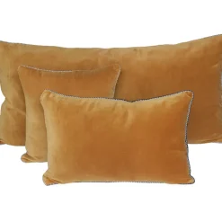 Fabrique de Styles Coussins Et Housses>Coussin en velour 40x60cm - Delhi Chamois