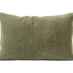 Fabrique de Styles Coussins Et Housses>Coussin en velour 40x60cm - Delhi Kaki