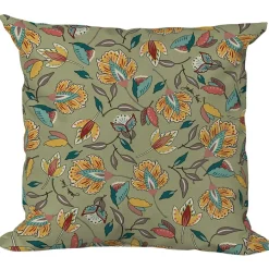 Fabrique de Styles Textiles Outdoor|Jardin>Coussin extérieur en coton 40x40cm - Kerala Vert