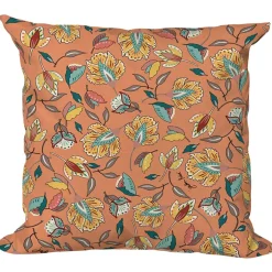 Fabrique de Styles Textiles Outdoor|Jardin>Coussin extérieur en coton 50x50cm - Kerala Terracotta